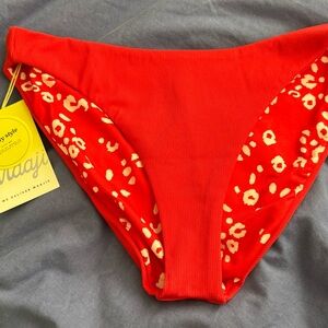 Red reversible Maji Bottoms